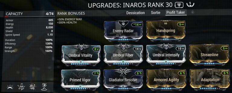 Inaros Warframe